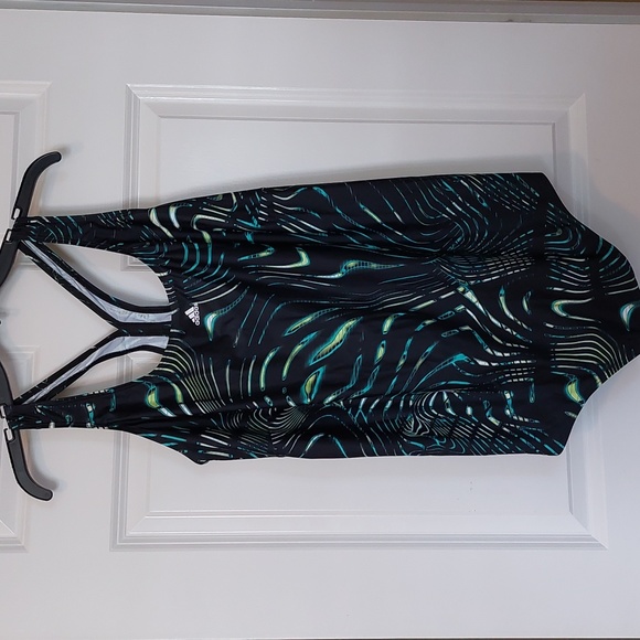 adidas Swim Nwt Adidas Souleaf One Piece 3 Stripes Swimsuit Plus